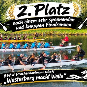 2. Platz beim BBS Drachenbootrennen